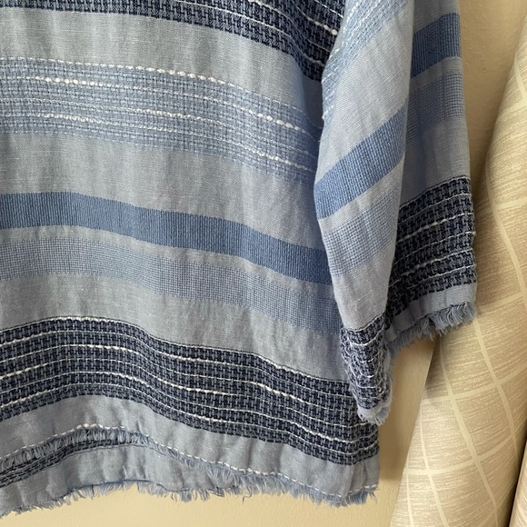 Anthro Bella Dahl 3/4 Sleeve Tie Back Top - Picture 2 of 5